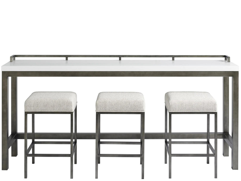 Universal Furniture Essence Console Table with Stools in Meringue image