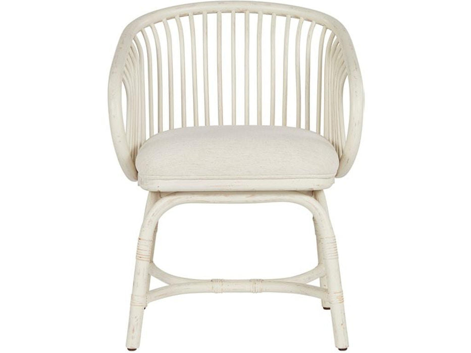 Universal Furniture Getaway Coastal Living Aruba Rattan Chair in Egret