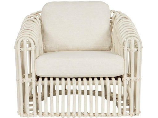 Universal Furniture Getaway Coastal Living Camps Bay Rattan Chair in Egret image