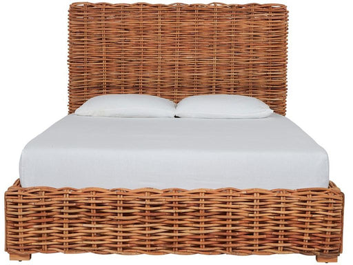 Universal Furniture Getaway Coastal Living Elliot Key Woven King Bed in Natural RattanB image