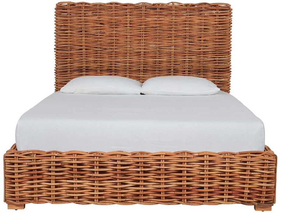 Universal Furniture Getaway Coastal Living Elliot Key Woven King Bed in Natural RattanB image