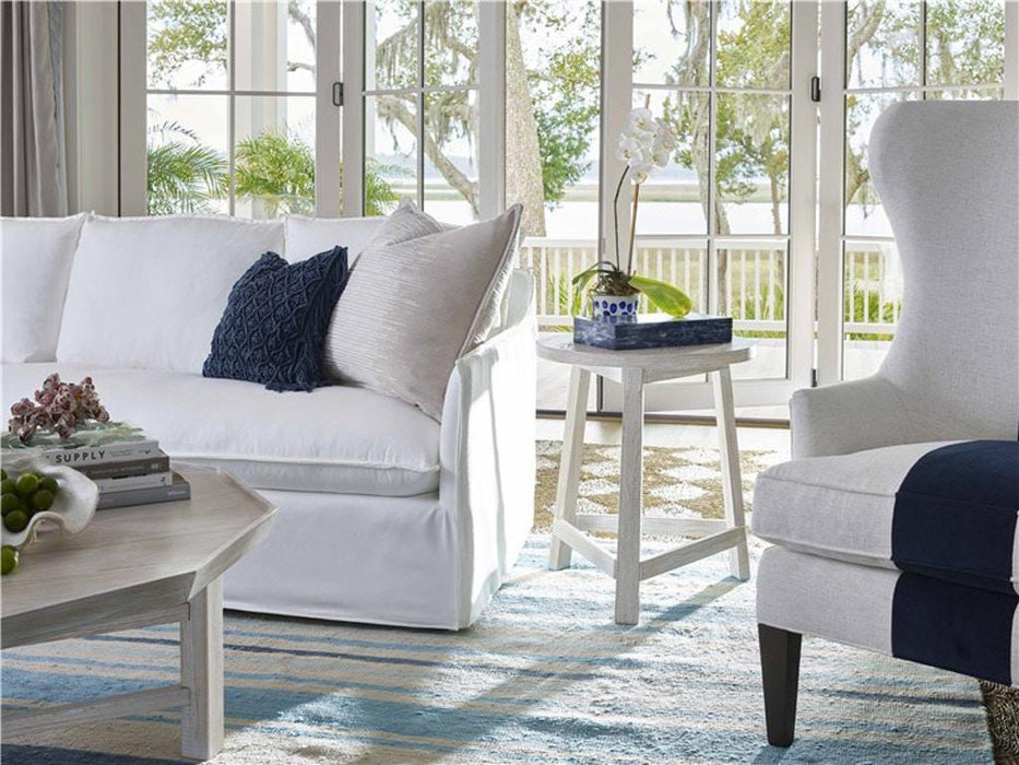 Universal Furniture Getaway Coastal Living Getaway Round End Table in Sea Oat