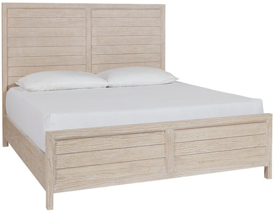 Universal Furniture Getaway Coastal Living King Panel Bed in Sea Oat