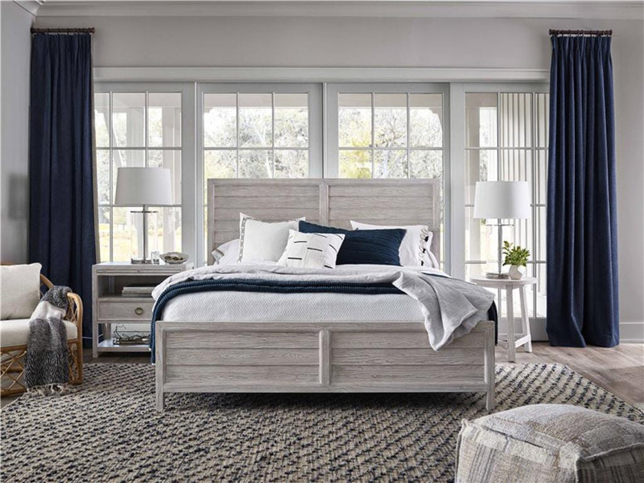 Universal Furniture Getaway Coastal Living King Panel Bed in Sea Oat