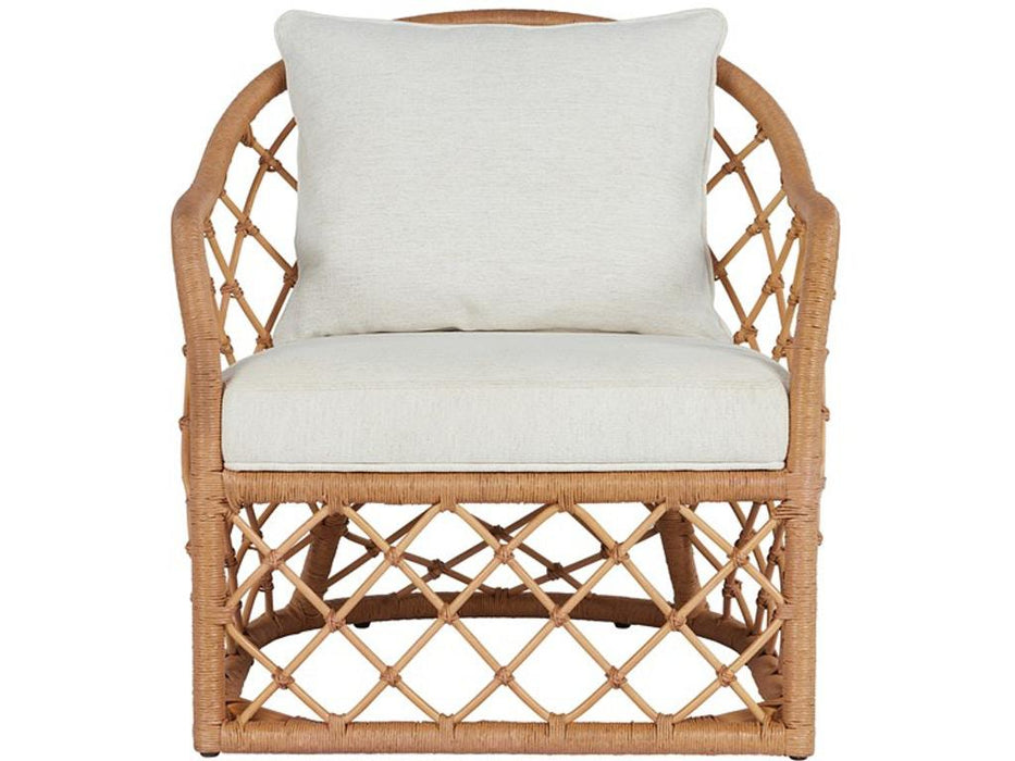 Universal Furniture Getaway Coastal Living Miramar Accent Chair in Natural Rattan image