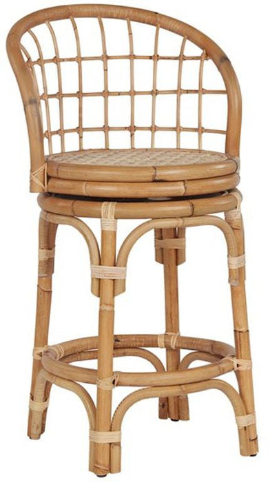 Universal Furniture Getaway Coastal Living Rattan Counter Stool in Natural Rattan image