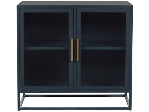 Universal Furniture Getaway Coastal Living Santorini Short Metal Kitchen Cabinet in Cerulean Blue image