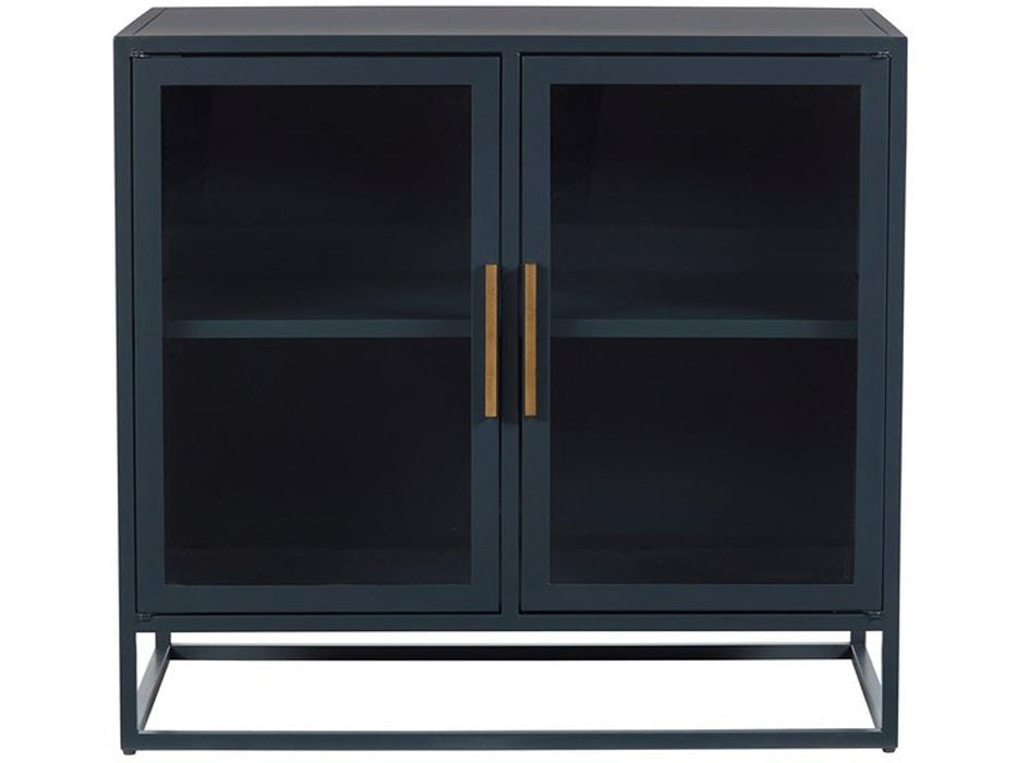 Universal Furniture Getaway Coastal Living Santorini Short Metal Kitchen Cabinet in Cerulean Blue image