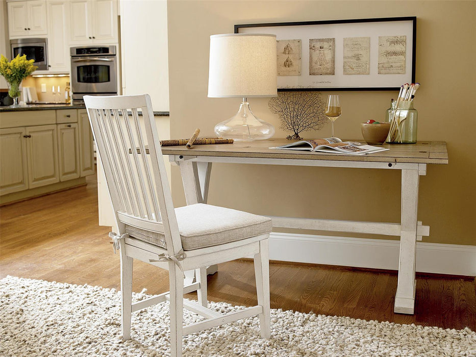 Universal Furniture Great Rooms Drop Leaf Console Table in Terrace Gray/Washed Linen