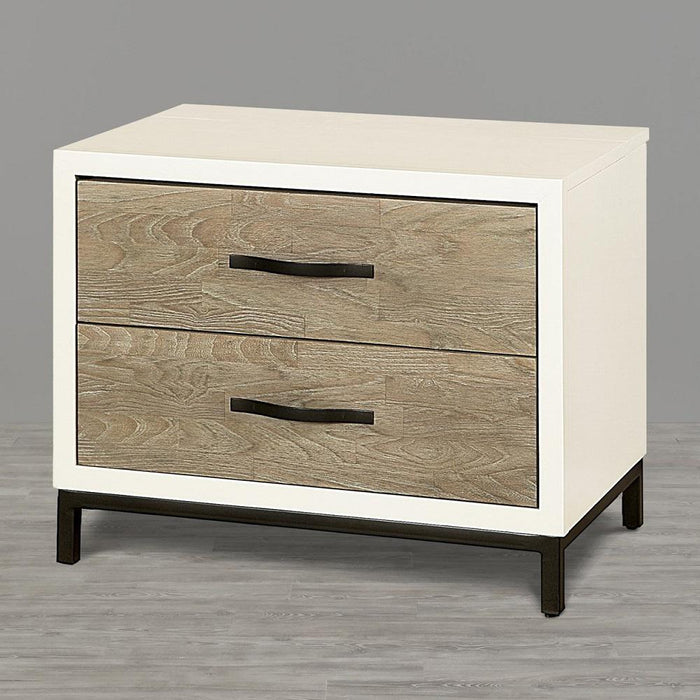 Universal Furniture Great Rooms Spencer Nightstand in Gray/Parchment image