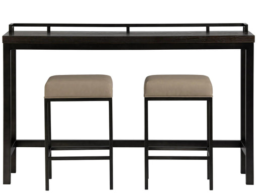 Universal Furniture Irwin Console Table with Stools in Brownstone image