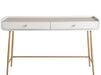 Universal Furniture Love Joy Bliss Allure Vanity Desk in White Lacquer image