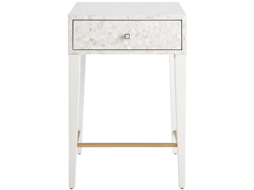 Universal Furniture Love Joy Bliss Bedside Table in White Lacquer image