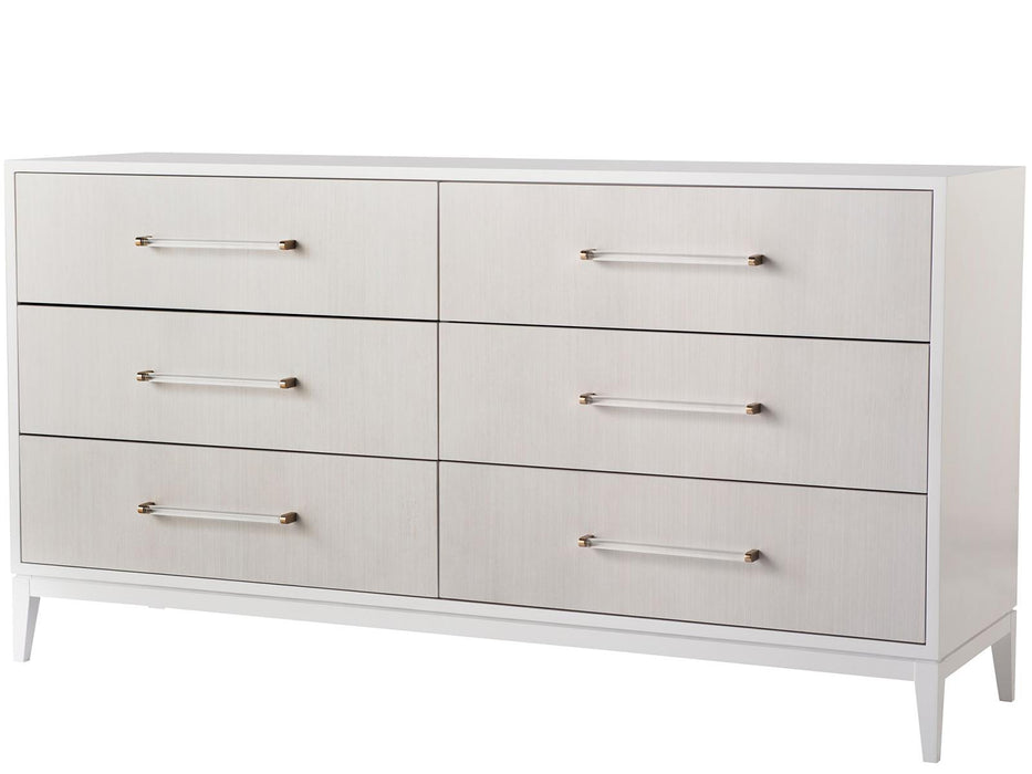 Universal Furniture Love Joy Bliss Brentwood Dresser in White Lacquer