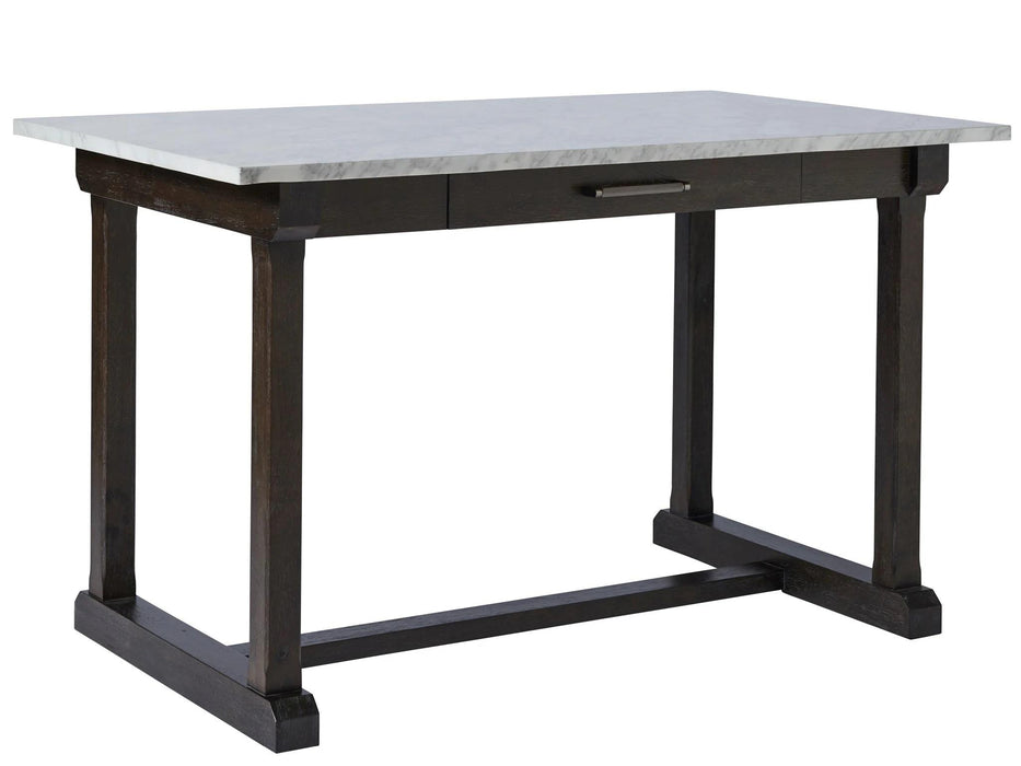 Universal Furniture Spruce Counter Table in Brownstone