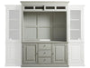 Universal Furniture Summer Hill Complete Entertainment Console with Hutch in French GrayC image