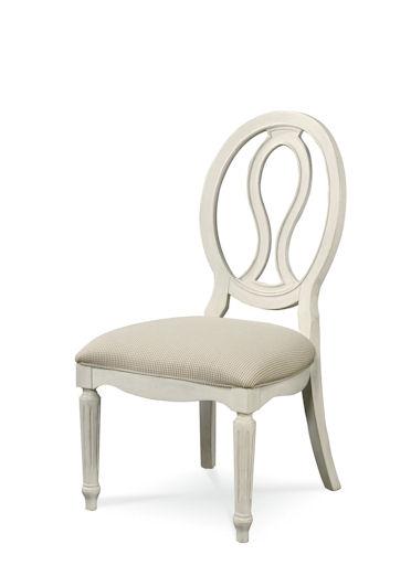 Universal Furniture Summer Hill Pierced Back Side Chair in Cotton (Set of 2) image