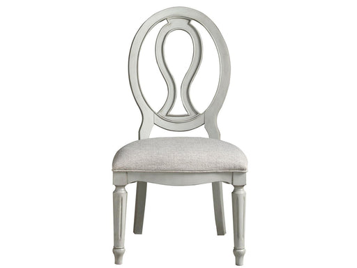 Universal Furniture Summer Hill Pierced Back Side Chair (Set of 2) in French Gray image