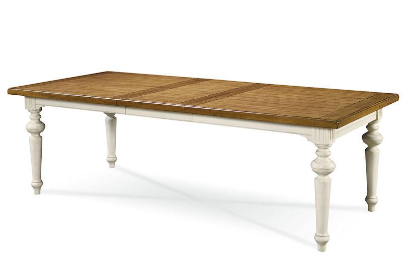 Universal Furniture Summer Hill Rectangular Leg Dining Table in Cotton