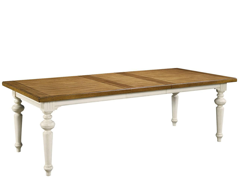 Universal Furniture Summer Hill Rectangular Leg Dining Table in Cotton