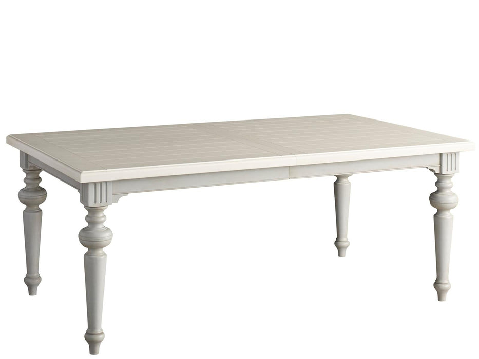 Universal Furniture Summer Hill Rectangular Leg Dining Table in French Gray