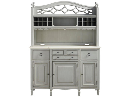 Universal Furniture Summer Hill Serving Buffet with Bar Hutch in French GrayC image