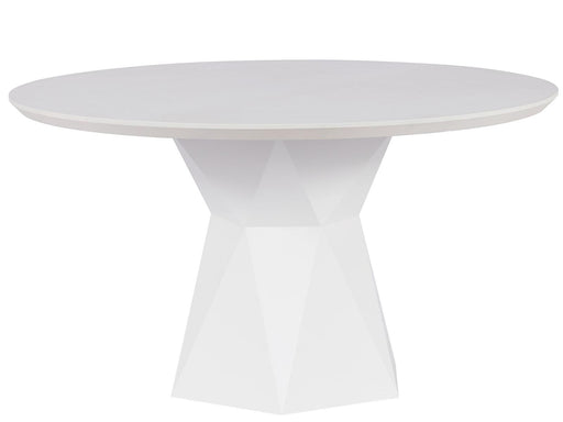 Universal Furniture Love Joy Bliss Geranium Dining Table in White Lacquer and Alabaster image