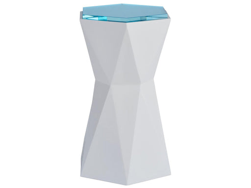 Universal Furniture Love Joy Bliss Hexagon Martini Table in White Lacquer image