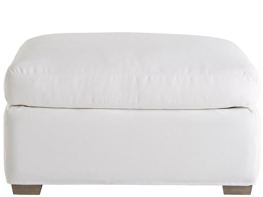 Universal Furniture Love Joy Bliss Malibu Slipcover Ottoman in Smoke On The Water image