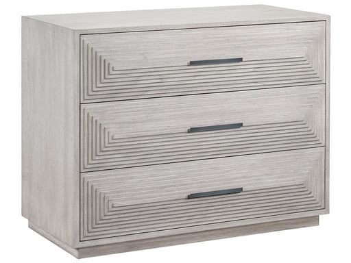 Universal Furniture Modern Farmhouse Collins Three Drawer Chest in Weathered Gray image