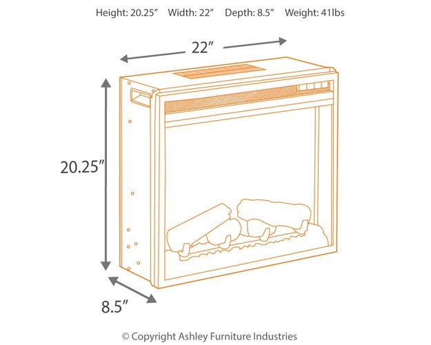 Wynnlow 63" TV Stand with Electric Fireplace - Affordable Home Luxury