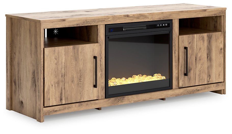 Hyanna 63" TV Stand with Electric Fireplace - Affordable Home Luxury