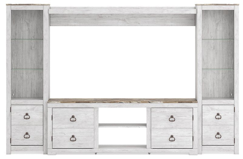 Willowton 4-Piece Entertainment Center - Affordable Home Luxury