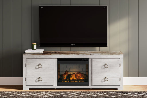 Willowton 72" TV Stand with Electric Fireplace - Affordable Home Luxury