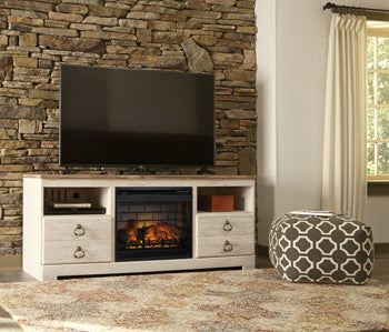 Willowton 64" TV Stand with Electric Fireplace - Affordable Home Luxury