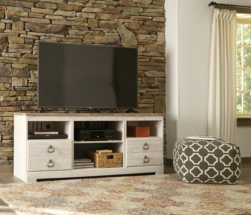 Willowton 64" TV Stand with Electric Fireplace - Affordable Home Luxury