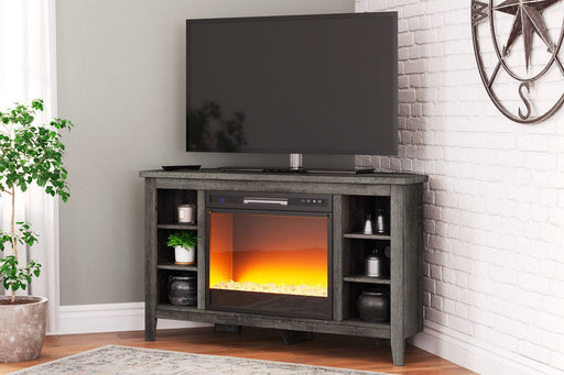 Arlenbry Corner TV Stand with Electric Fireplace - Affordable Home Luxury