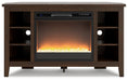 Camiburg Corner TV Stand with Electric Fireplace - Affordable Home Luxury