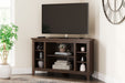 Camiburg Corner TV Stand with Electric Fireplace - Affordable Home Luxury