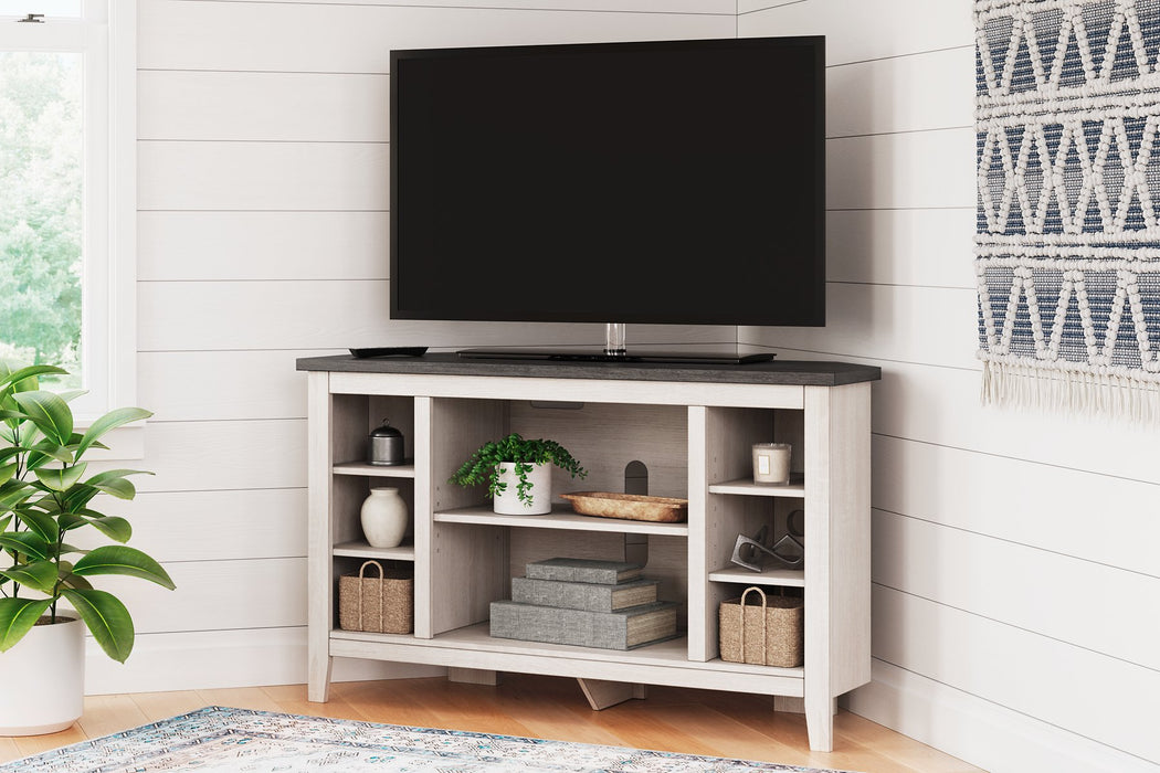 Dorrinson Corner TV Stand with Electric Fireplace - Affordable Home Luxury