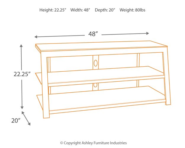 Rollynx 48" TV Stand - Affordable Home Luxury