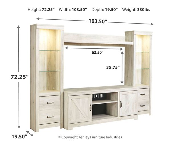 Bellaby 4-Piece Entertainment Center - Affordable Home Luxury