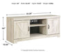 Bellaby 63" TV Stand with Electric Fireplace - Affordable Home Luxury