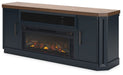 Landocken 83" TV Stand with Electric Fireplace - Affordable Home Luxury