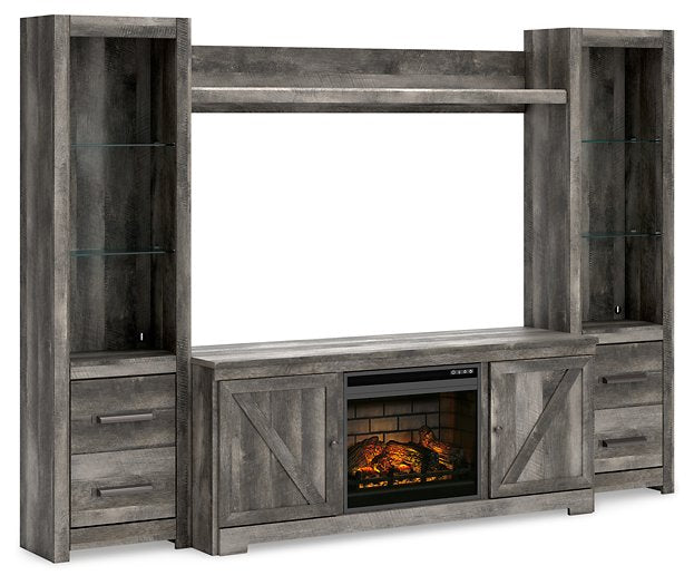 Wynnlow 4-Piece Entertainment Center with Electric Fireplace - Affordable Home Luxury