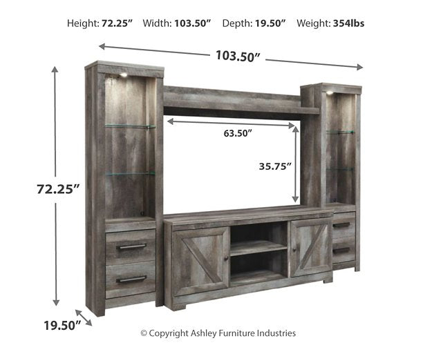 Wynnlow 4-Piece Entertainment Center - Affordable Home Luxury