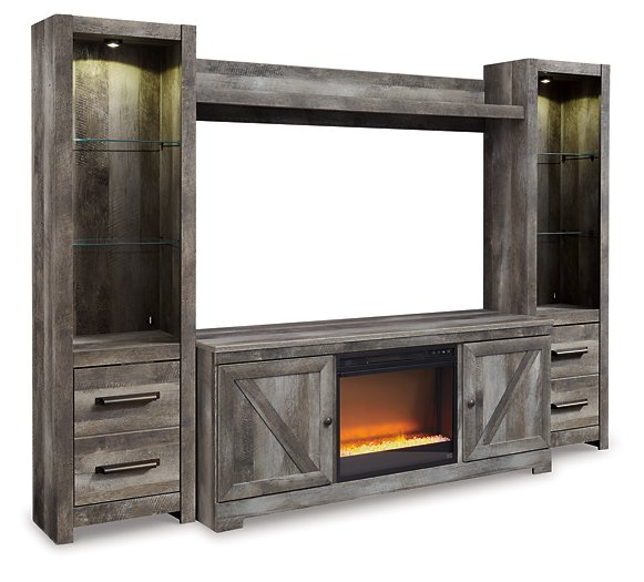 Wynnlow 4-Piece Entertainment Center with Electric Fireplace - Affordable Home Luxury