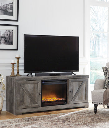 Wynnlow 63" TV Stand with Electric Fireplace - Affordable Home Luxury