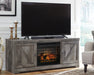 Wynnlow 63" TV Stand with Electric Fireplace - Affordable Home Luxury