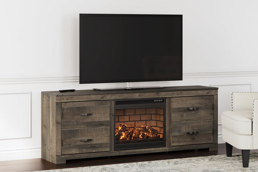 Trinell 72" TV Stand with Electric Fireplace - Affordable Home Luxury